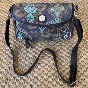 Spartina 449 Womens Shoulder Bag Low Country Darfuski Island Linen Leather